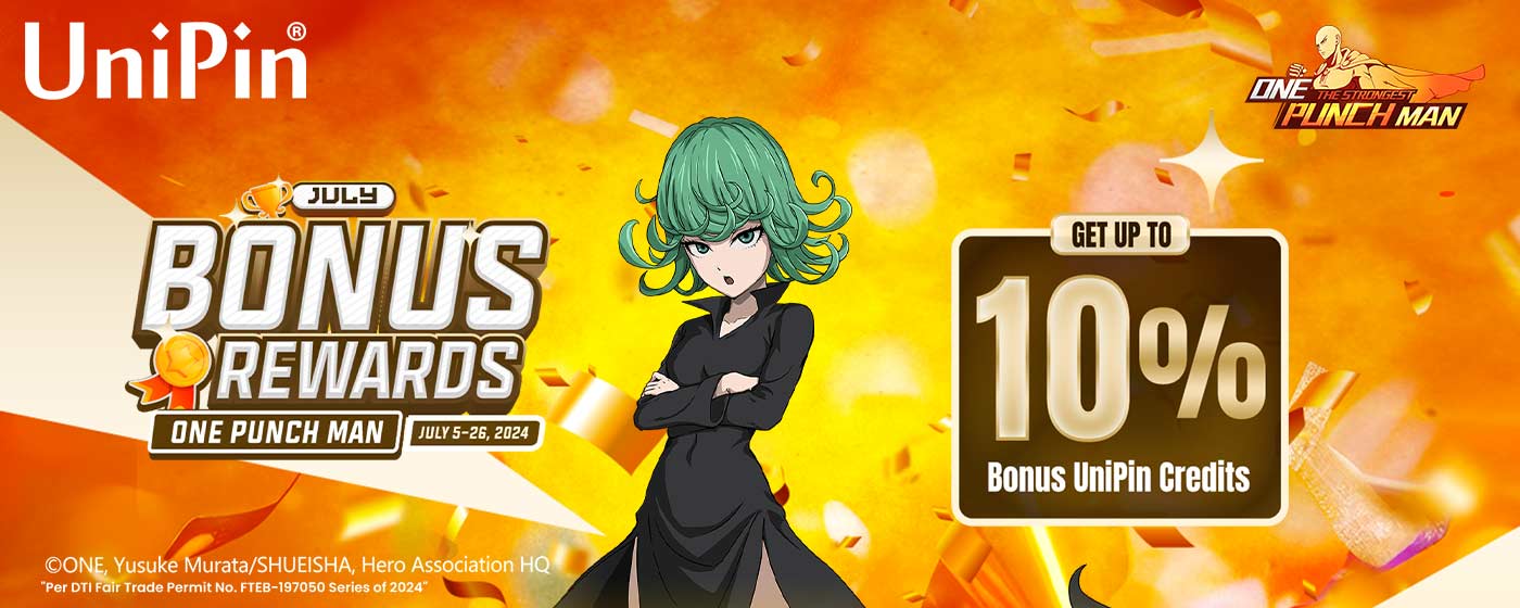 July Bonus Rewards: One Punch Man (PH)